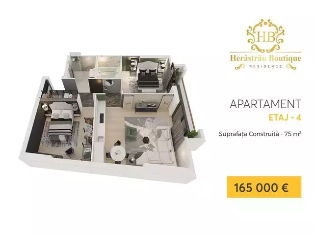 Super Oferta ! Apartament 3 camere la 200 m de Parcul Herastrau