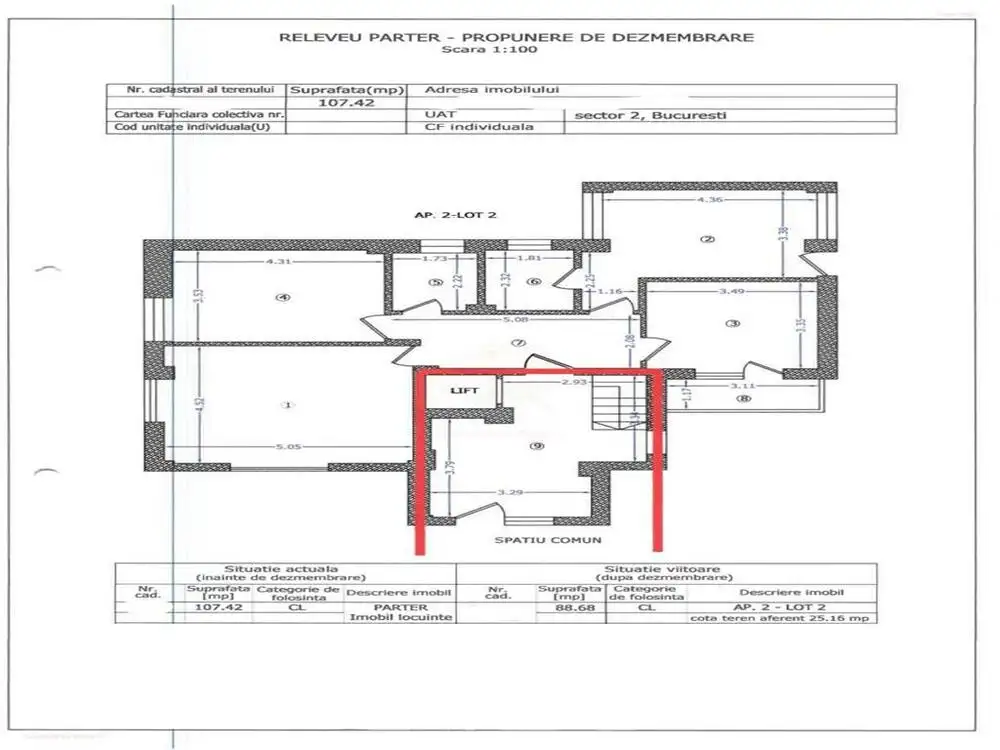 Cladire individuala de inchiriat - curte libera 440 mp