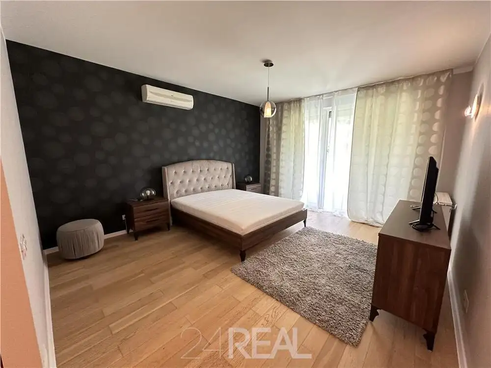 Apartament premium de inchiriat 3 camere, gradina,107mp, zona Baneasa,