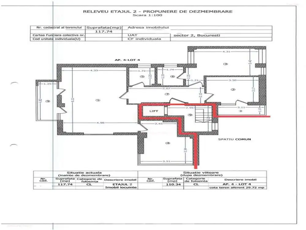 Cladire individuala de inchiriat - curte libera 440 mp