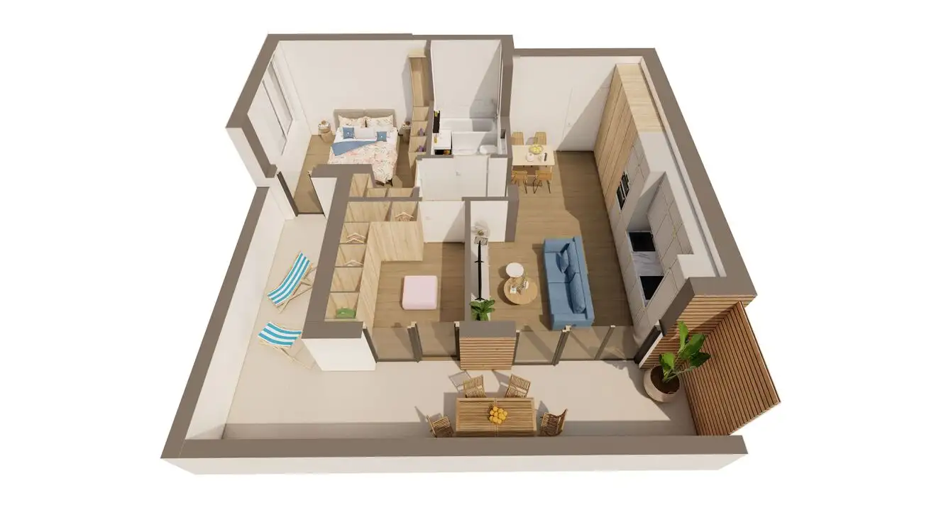 Apartament penthouse 2 camere direct ARED comision 0%