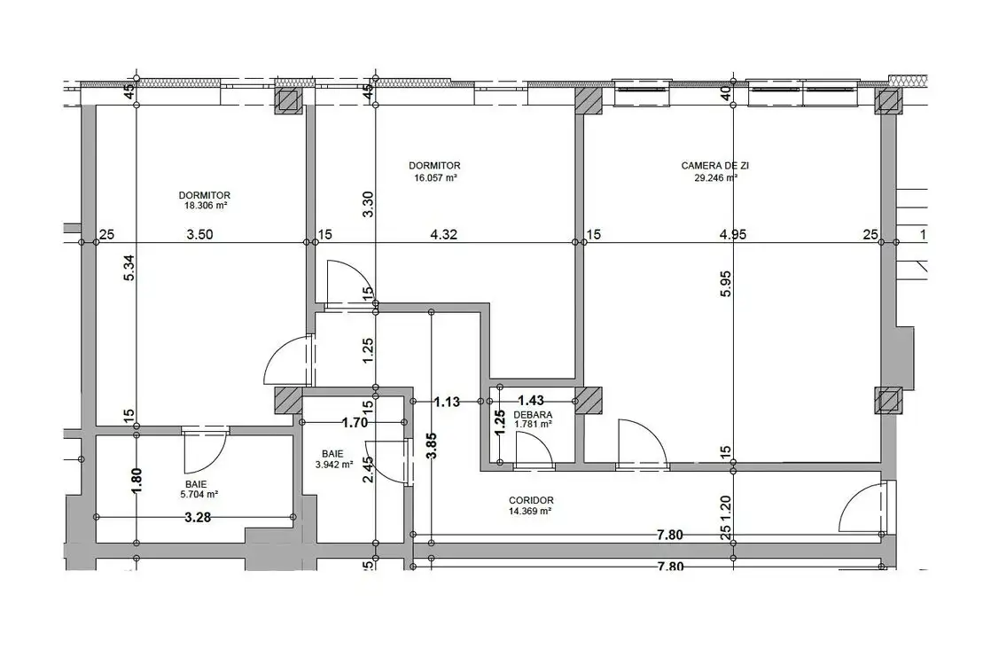 Apartament nou, ultracentral, 3 cam, 89,4 mp. 135 000 E (TVA inclus)