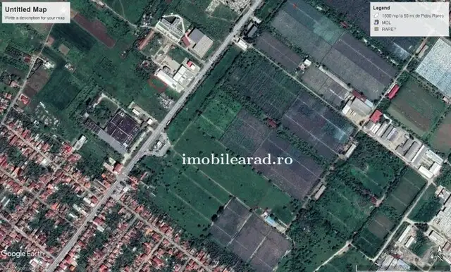 Teren 1.500mp pentru constructii comerciale-industriale Arad- Gradiste aproape de Petru Rares- Lidl