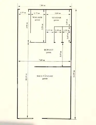 Spatiu comercial de inchiriat Lipovei