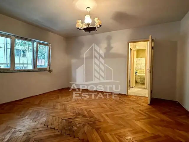 Apartament cu 2 camere, parter inalt, bloc anvelopat, zona Dambovita