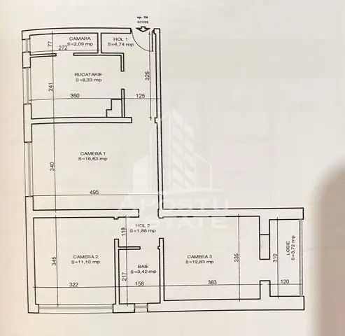 Apartament 3 camere, ultracentral, etaj intermediar – Preț avantajos!