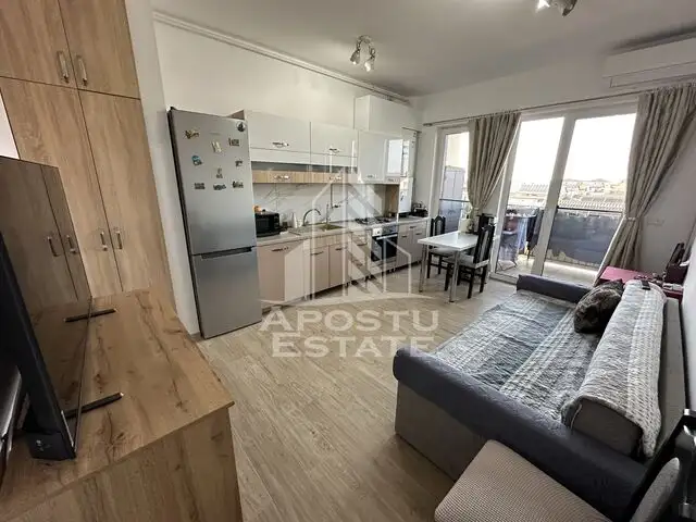 Apartament cu 2 camere, mobilat și utilat la etaj intermediar în Giroc