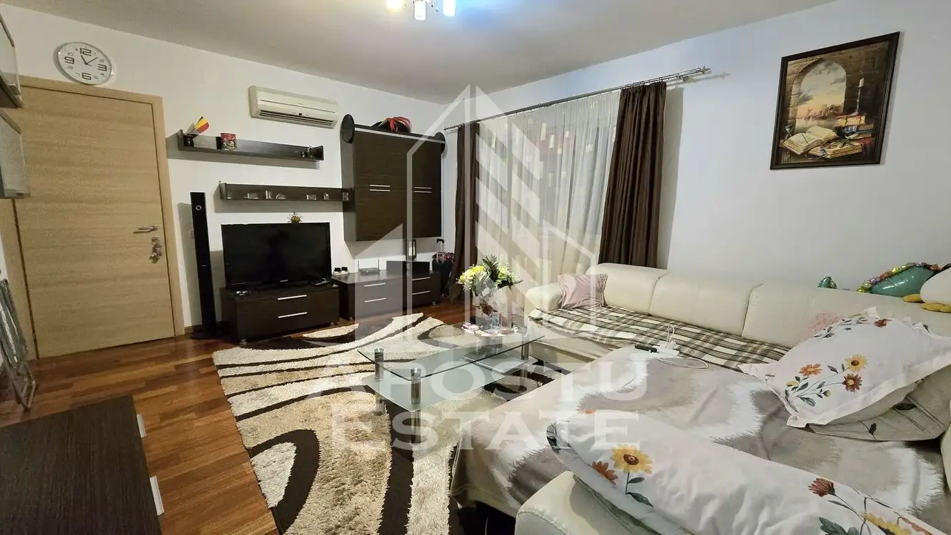 Apartamentul cu 2 camere, centrala proprie, bloc nou, zona Aradului