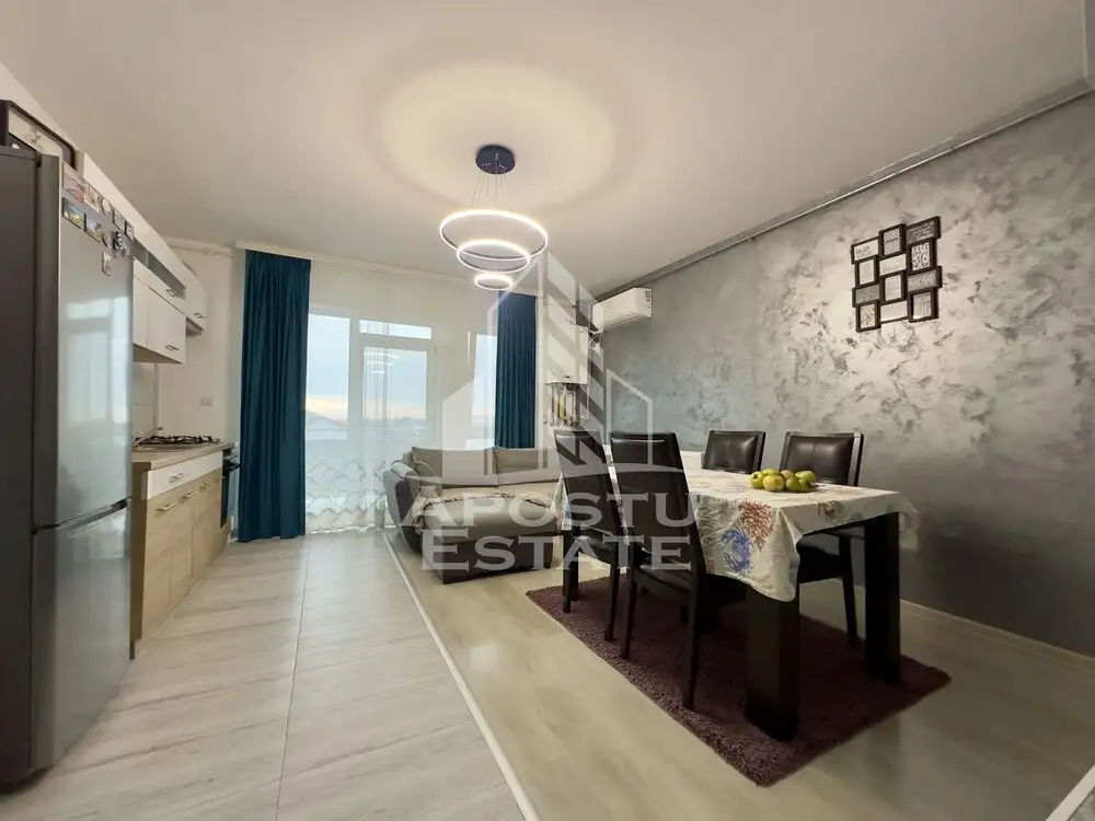 Apartament cu 2 camere, luminos si finisat modern, Giroc