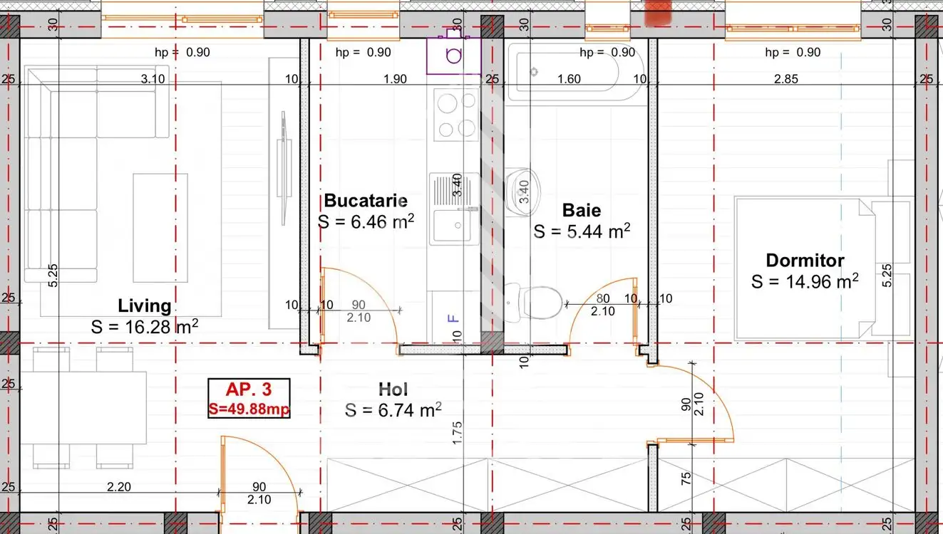 Apartamente cu 2 camere, finisaje la alegere in Giroc langa centura