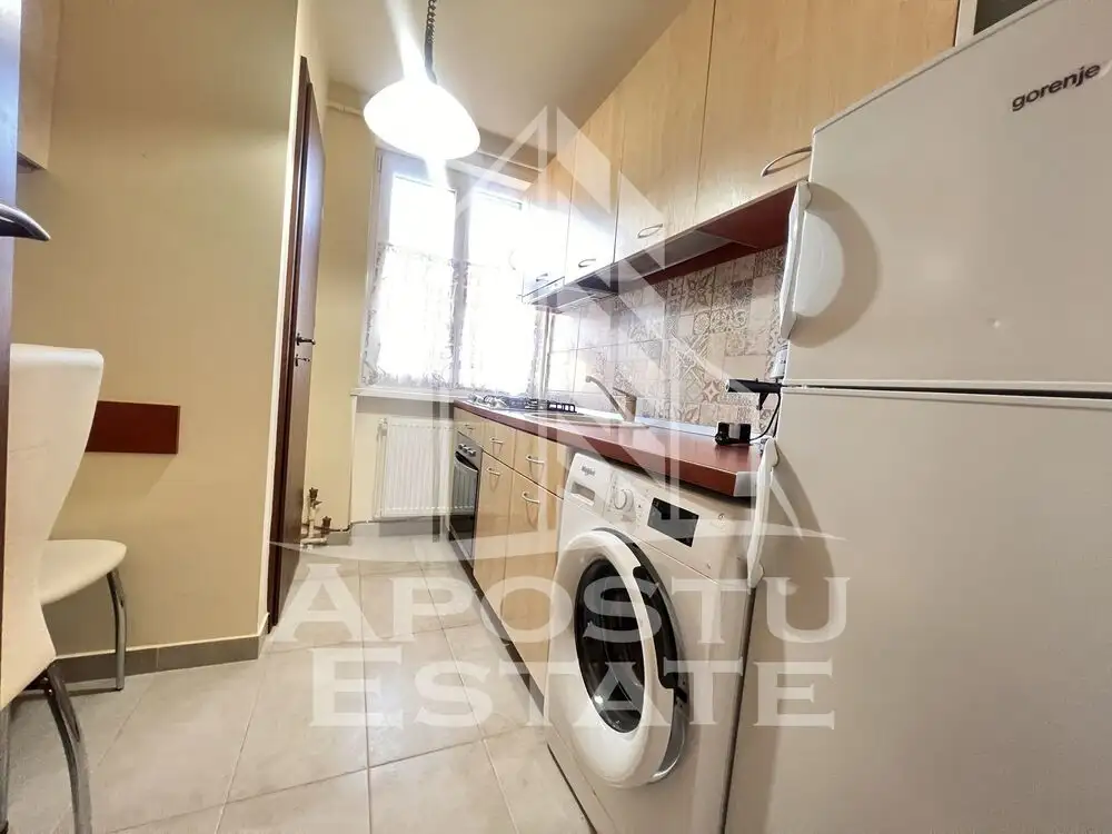 Apartament cu 2 camere, centrala proprie, zona Elisabetin