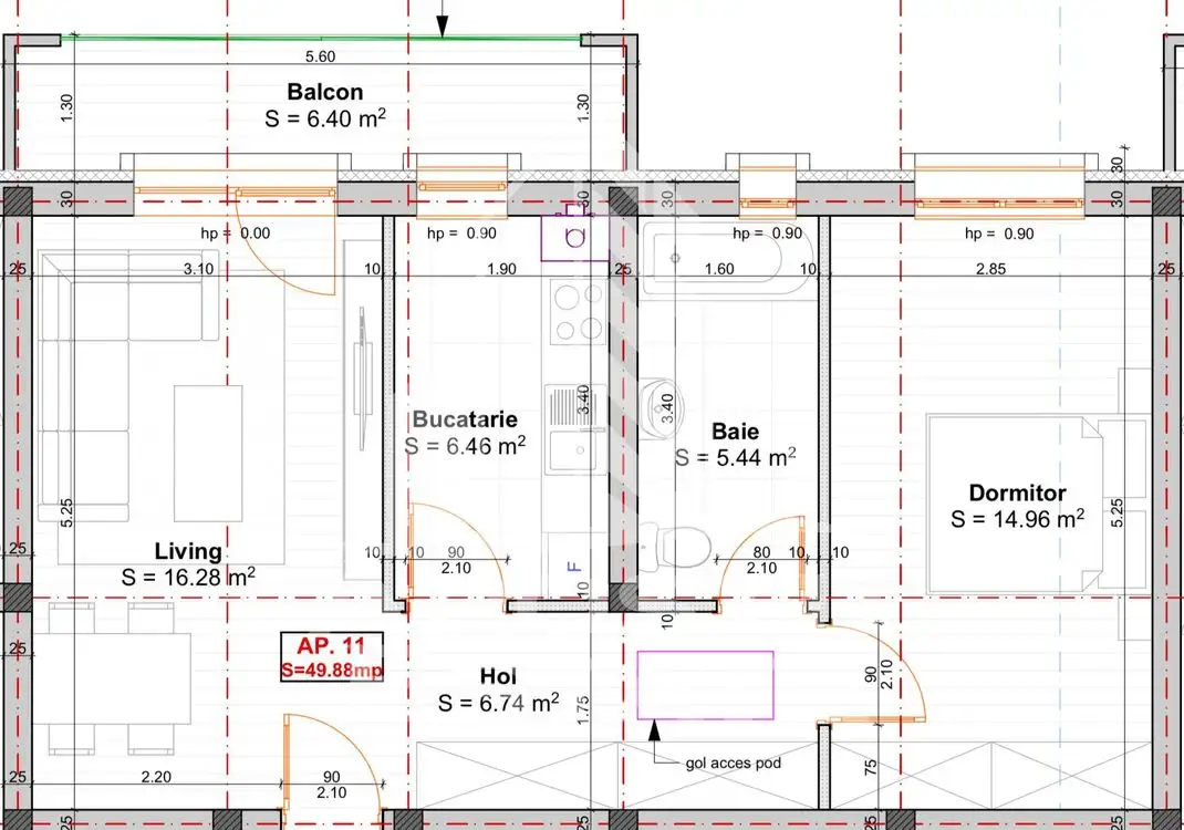 Apartamente cu 2 camere, finisaje la alegere in Giroc langa centura