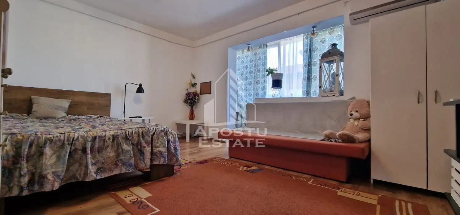 Apartament cu 1 camera , spatios , centrala proprie , AC , Girocului