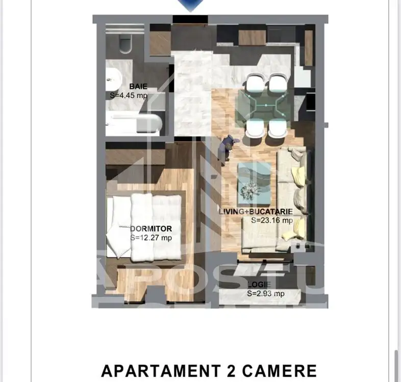 Apartamente cu 2 camere,  predare la cheie, Torontalului