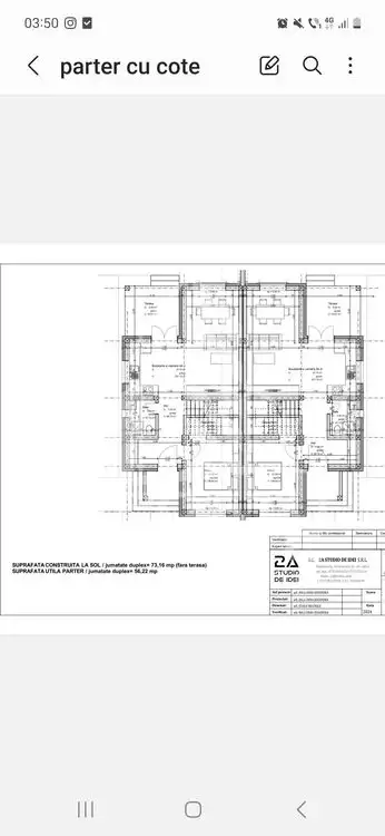 Teren de 711 mp cu proiect autorizat,Giarmata