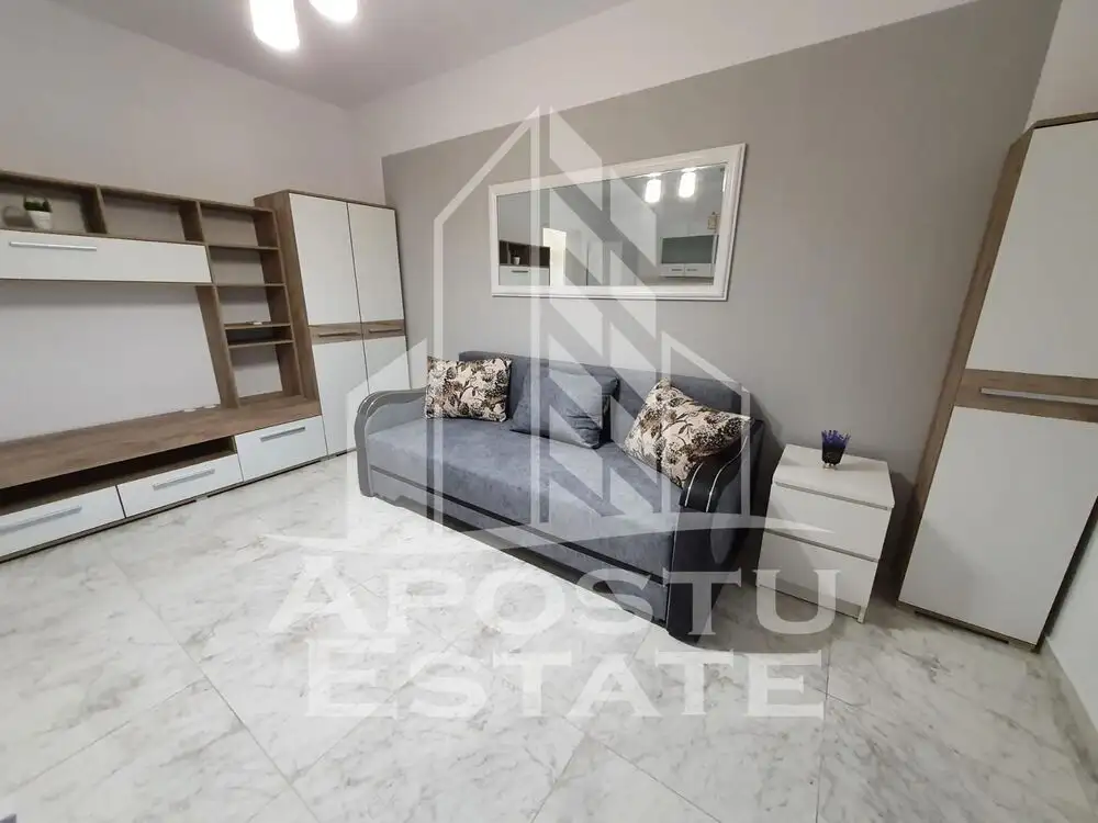 Apartament 1 camera, centrala proprie, aer conditionat, in Giroc