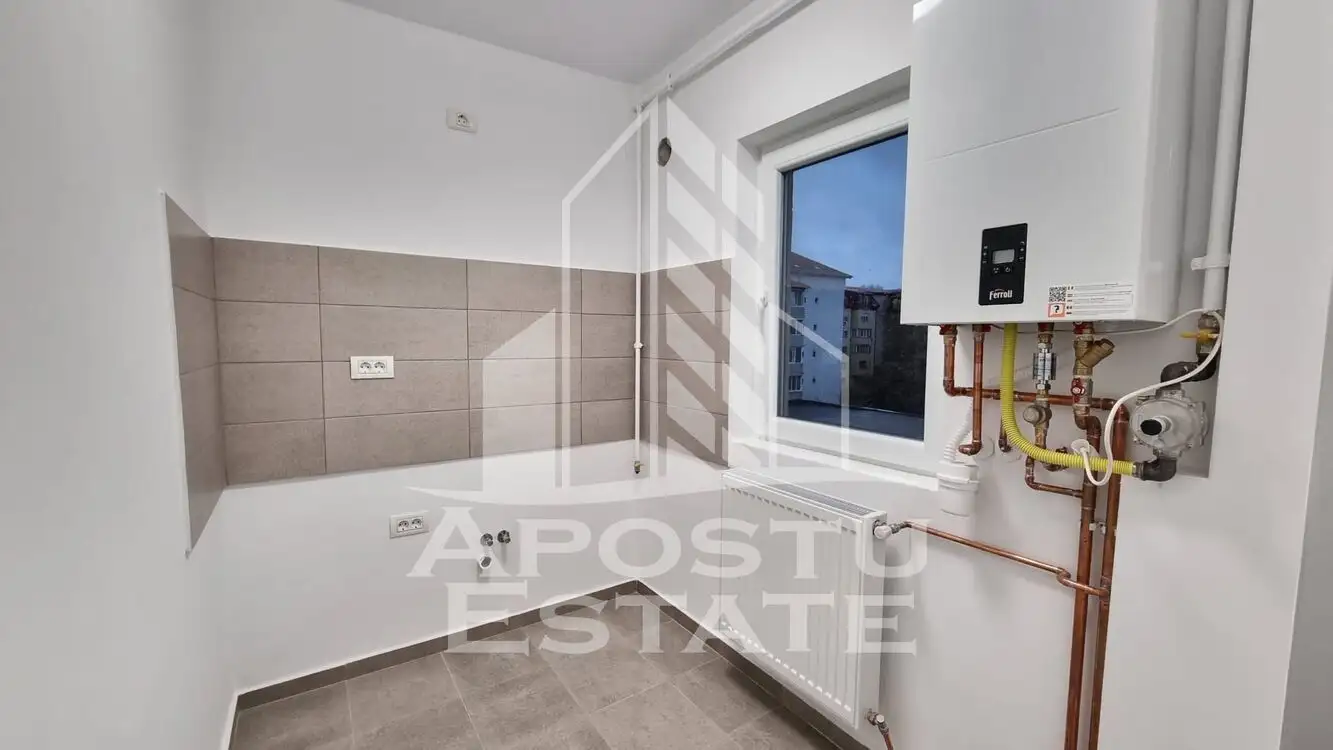 Apartament 1 camera, etaj intermediar, centrala proprie, zona Aradului