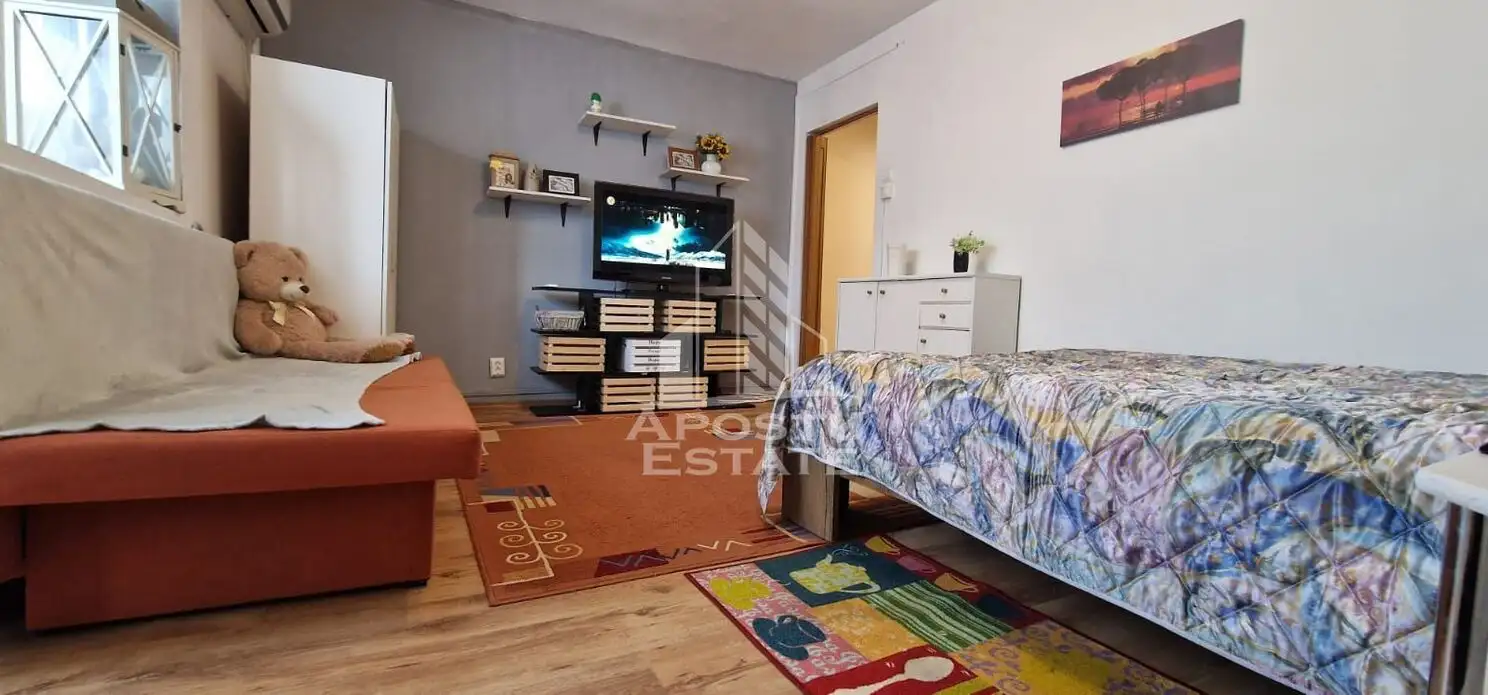 Apartament cu 1 camera , spatios , centrala proprie , AC , Girocului