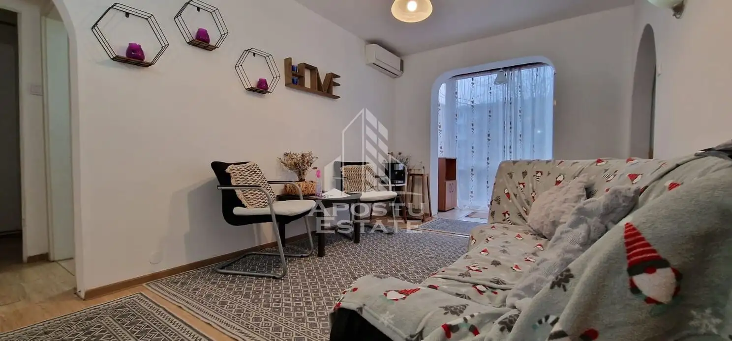 Apartament cu 3 camere , centrala proprie , AC , Sagului