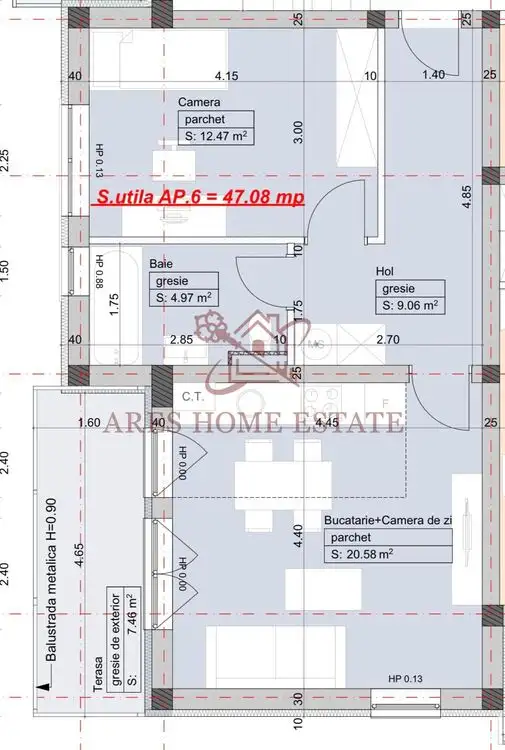 Apartament modern cu 2 camere și balcon în Giroc - 79,900 €