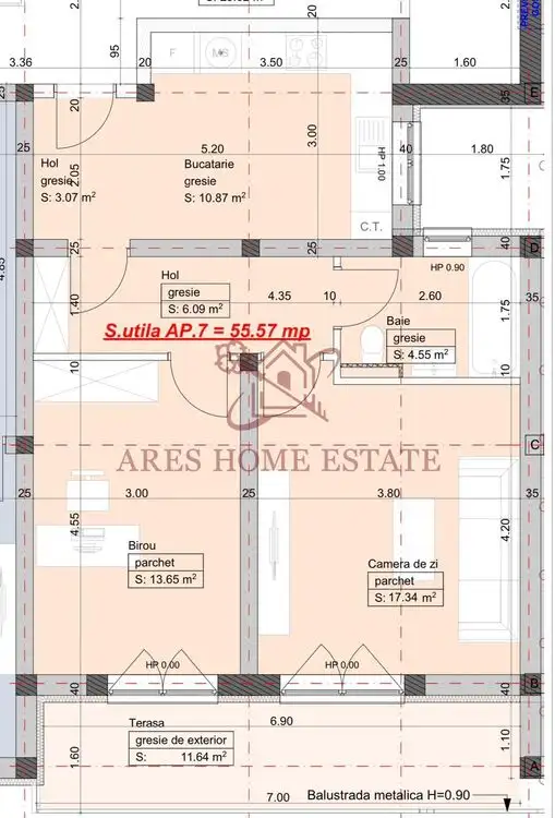 Apartament cu 3 camere și balcon în Giroc - 94,469 € (TVA inclus)