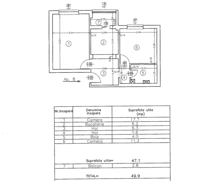 Apartament 2 camere, str. Dr. Stefan Berceanu, Craiova