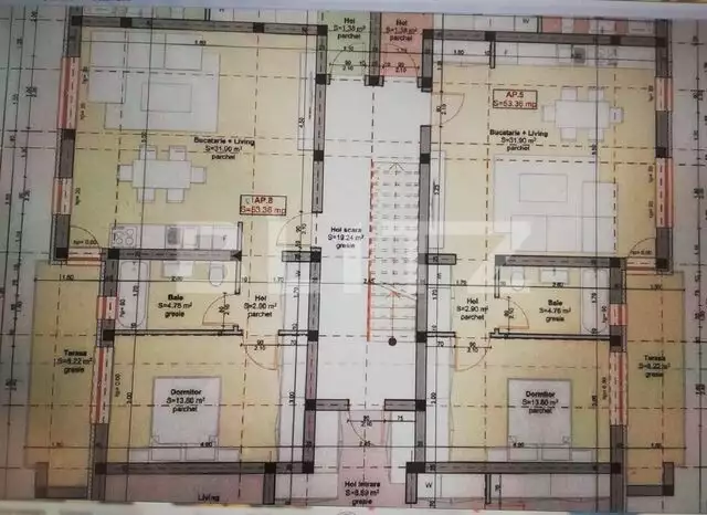 Apartament spatios, la intrarea in Giroc, 54mp, etaj intermediar