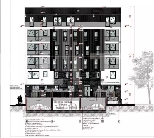 COMISION 0% Apartament 2 camere semifinisat, 42 mp, 25 mp terasa, parcare, zona Somesului