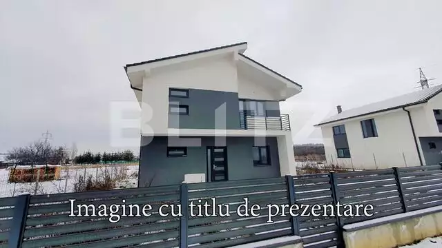 Casa moderna semifinisata 120mp, P+E cu 10 ari de teren, Viisoara 
