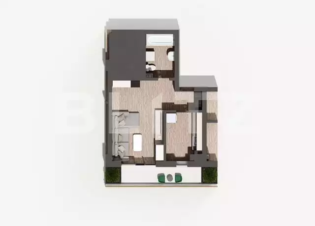 Apartament de 1 camera, 46.64 mp, etaj intermediar, zona Nicolina