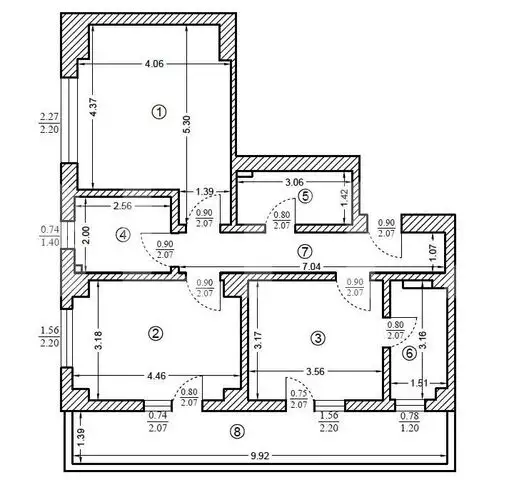 Apartament de trei camere decomandate, 64mp, bloc nou, terasa de 14mp, metrou Jiului