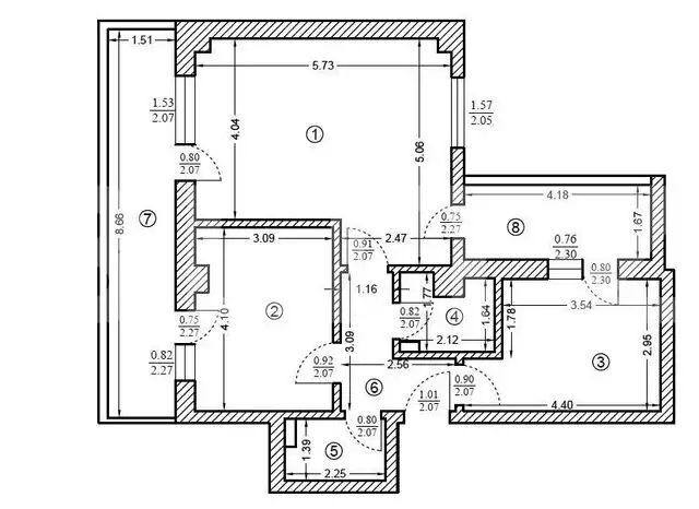 Apartament de 3 camere semidecomandate, 61mp,  doua balcoane, zona metrou Jiului