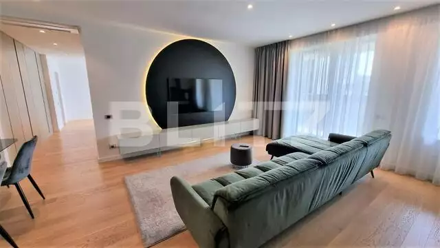 Apartament de 2 camere, LUX, 65mp, prima inchiriere, centrala, parcare, Aviatiei Tower