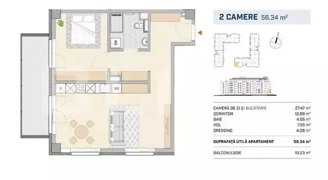 Apartament luminos, orientare sud-vest, finisat, SEMICENTRAL!!!