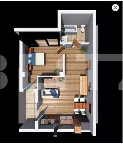 Apartament de 2 camere, 53.7 mp,bloc nou, zona Corneliu Coposu