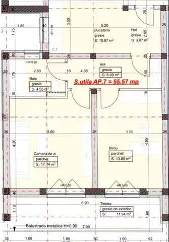 Apartament cu 2 camere, 56mp, zona Giroc