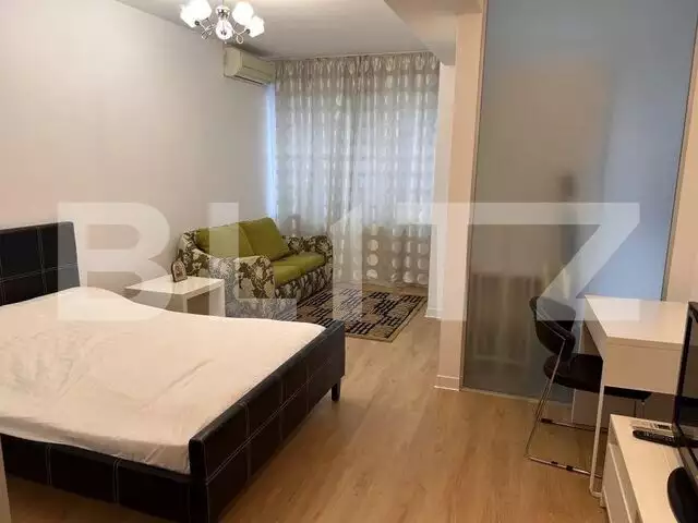 Garsoniera moderna, 40 mp, centrală proprie, prima inchiriere, zona Aviatiei-Baneasa