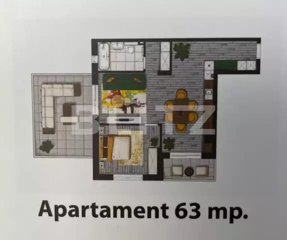 Apartament de vanzare, 63mp, Smarald City