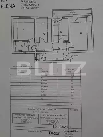 Apartament de 3 camere, decomandat, centrala termica, zona Ciuperca