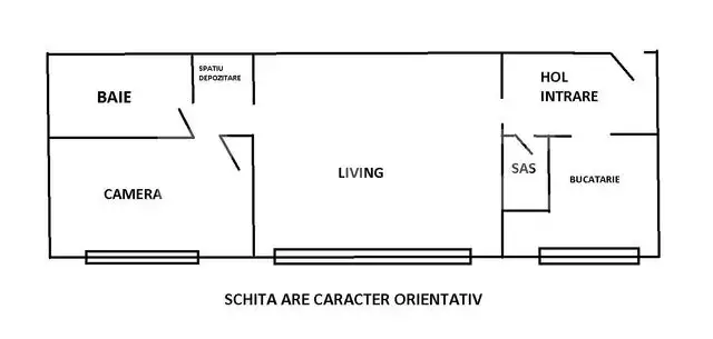 Apartament 2 camere, 44 mp, zona cinema Florin Piersic