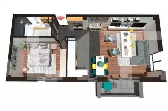 Apartament 2 camere, 58 mp, finisat, etaj intermediar, zona exclusivista Floresti