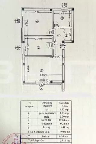 Apartament 2 camere, decomandat, zona Rediu