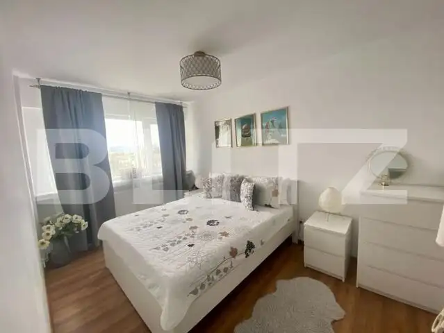 Apartament 2 camere, 55 mp, etaj interemediar, vedere panoramica