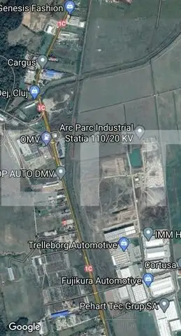 Teren industrial 34.000 mp,in Dej ,zona Arc Parc