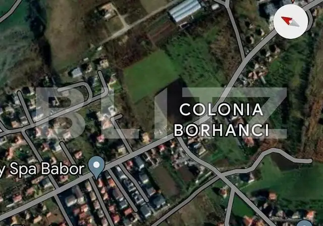 Teren intravilan cu suprafata de 560mp,cu autorizatie de contructie pentru duplex, situat in Borhanci