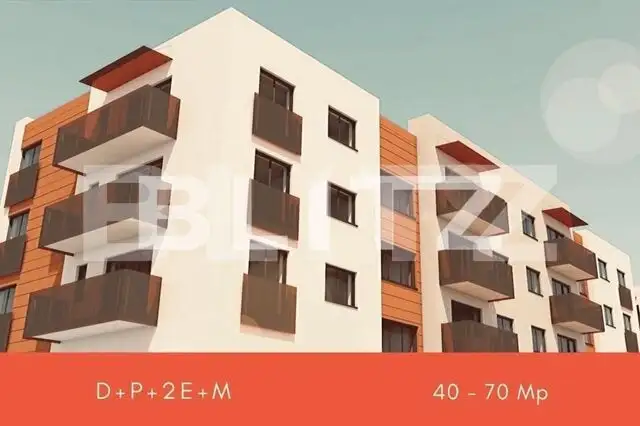 Apartament 3 camere, 70 mp utili, semifinisat, optional parcare!