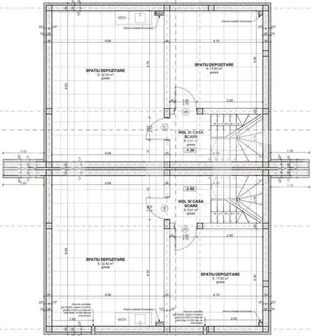 Duplex pe 3 niveluri, 4 camere, predare semifinisat, 183 mp, 300 teren, Chinteni 