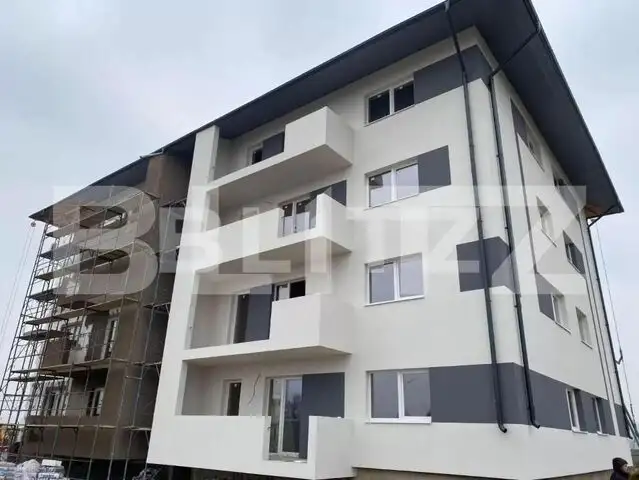 Apartament 3 camere, 58mp , parter inalt+gradina, imobil nou, in Apahida