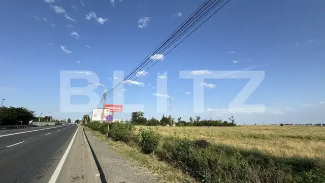 Teren intravilan 42.000 mp, deschidere 133 m la DE574, zona Aeroportului