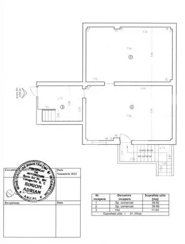 Spatiu Comercial Ultracentral, 91 mp utili, zona A.I. Cuza!